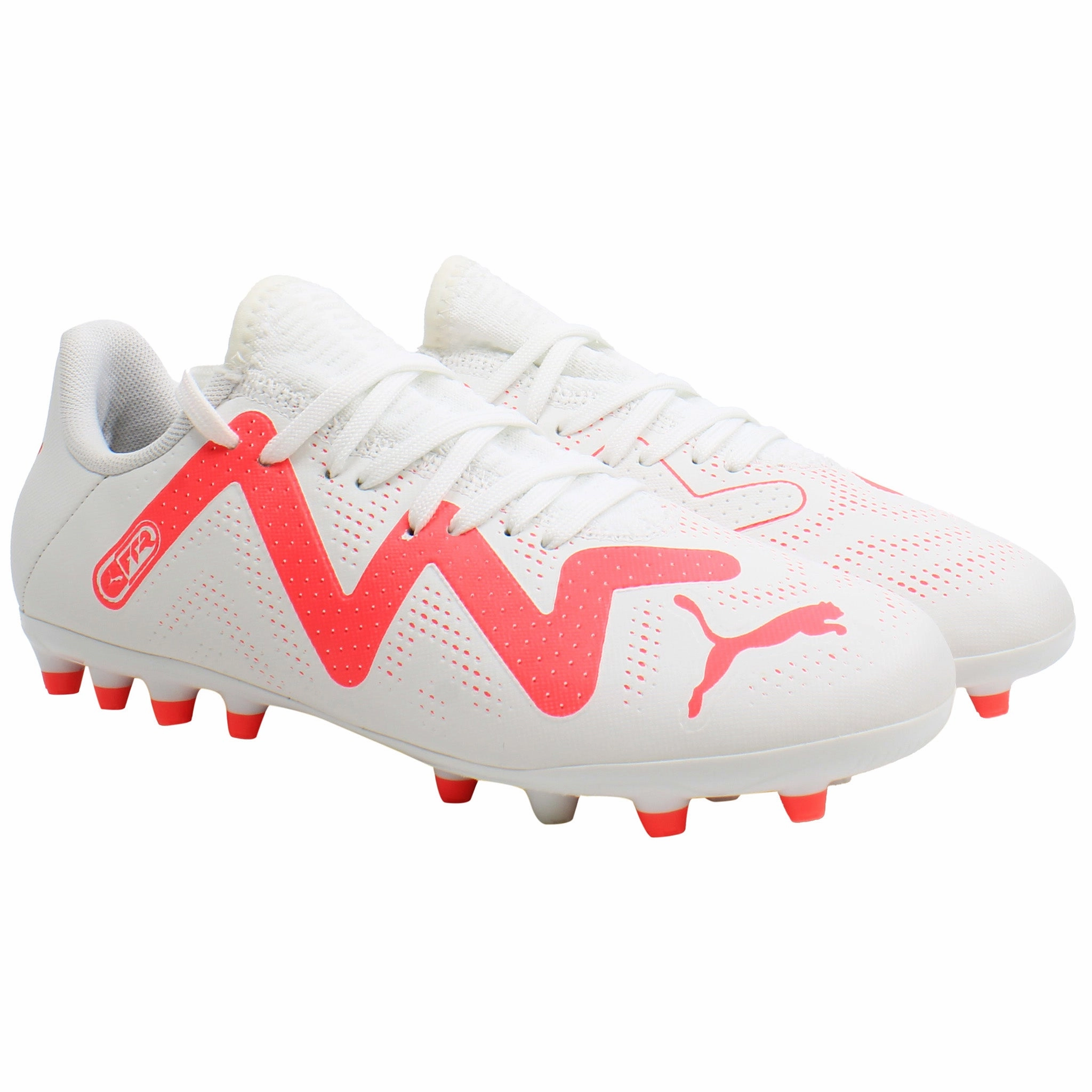 Puma Future Play MG Jr Kids White Football Boots Best Rated Hiking Boots