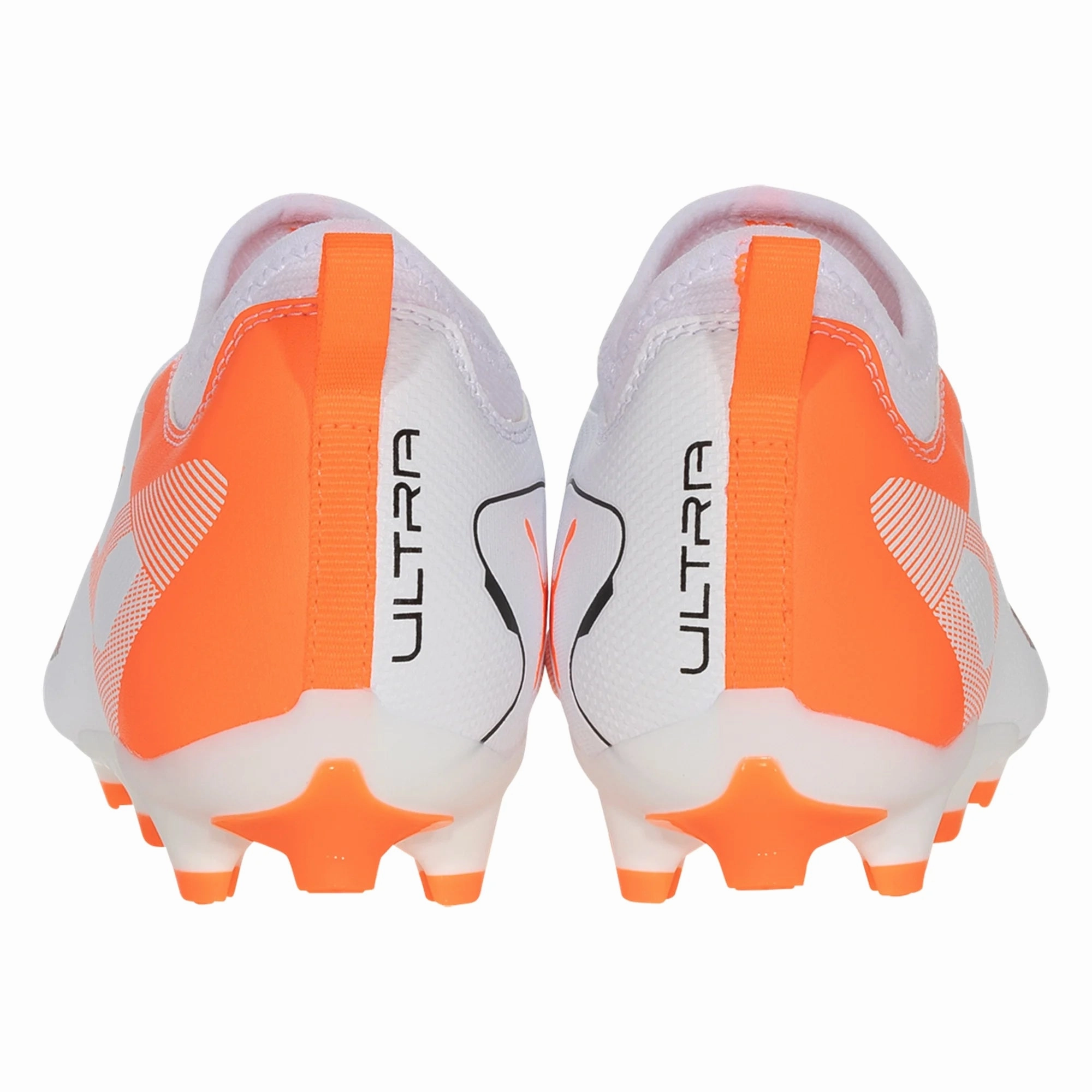 Puma Ultra 5 Match FG/AG Junior Firm Ground Soccer Cleat -White/Black-Glowing Red Football Soccer Cleats