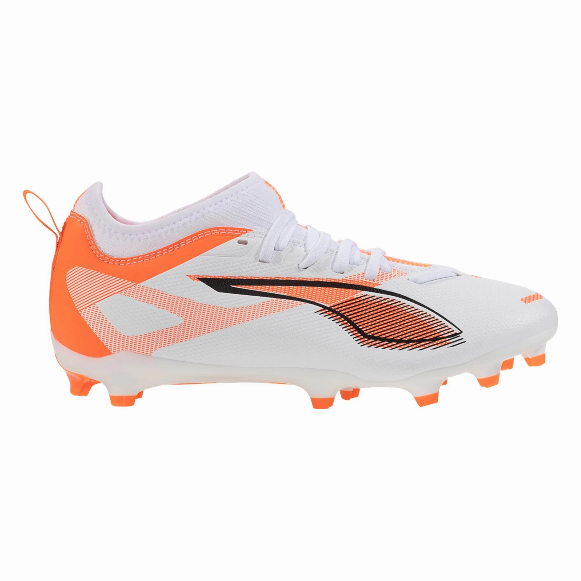 Puma Ultra 5 Match FG/AG Junior Firm Ground Soccer Cleat -White/Black-Glowing Red Superfly Ag High-top Soccer Cleats