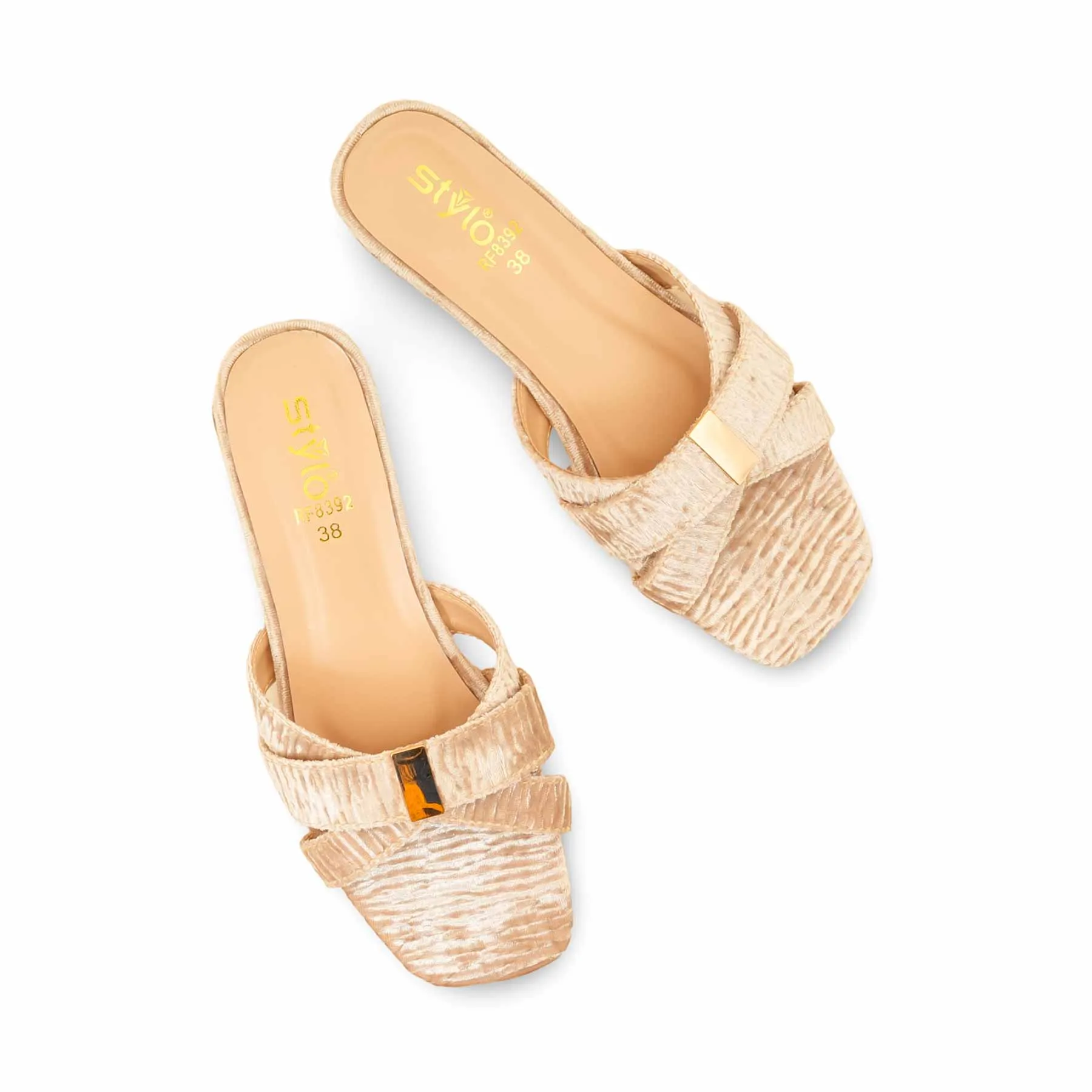 Olive Formal Slipper FR8392 Slippers Fluffy