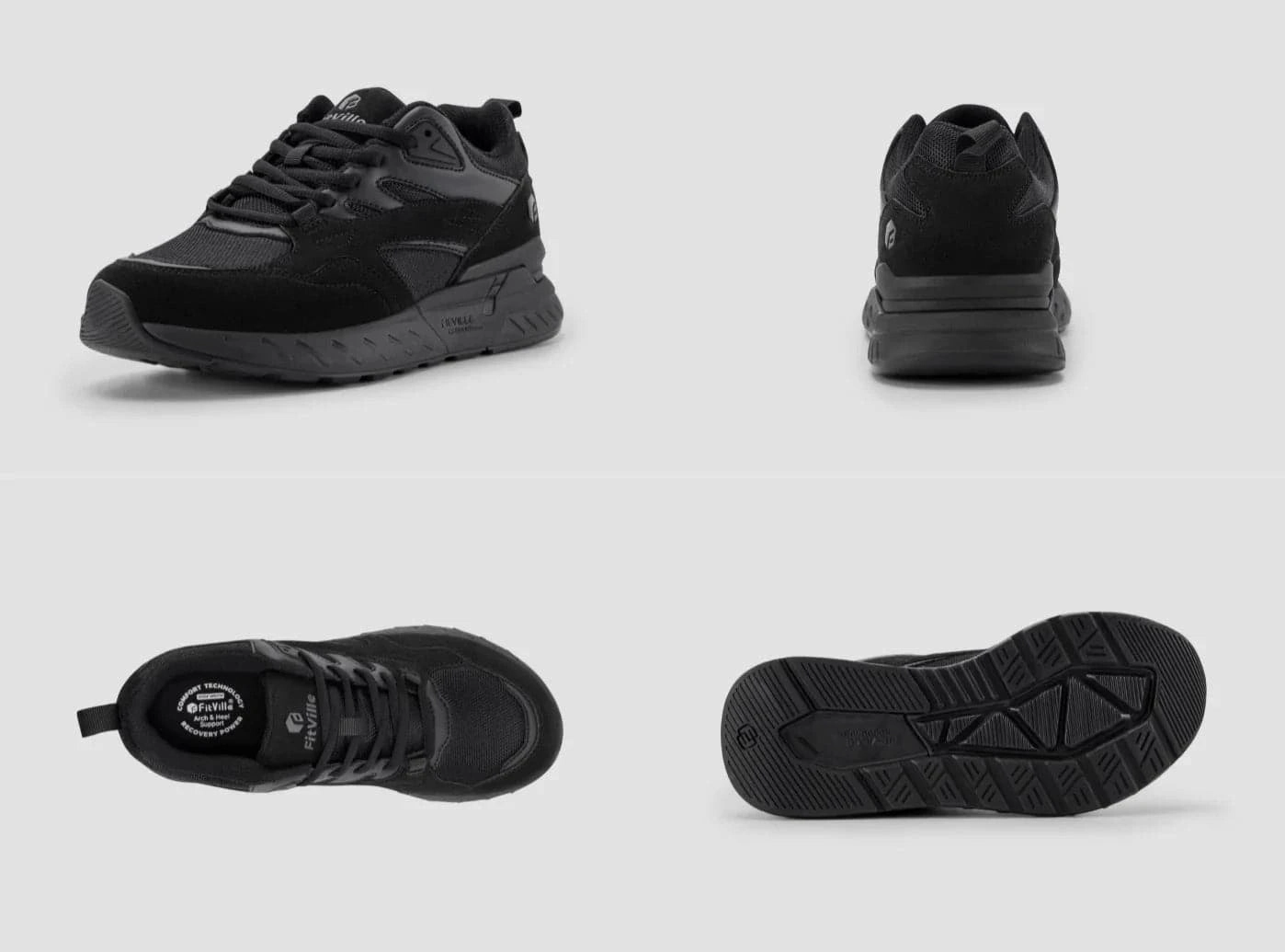 Swarovski Flat Shoes FitVille Women's Rebound Core Walking Shoes V9