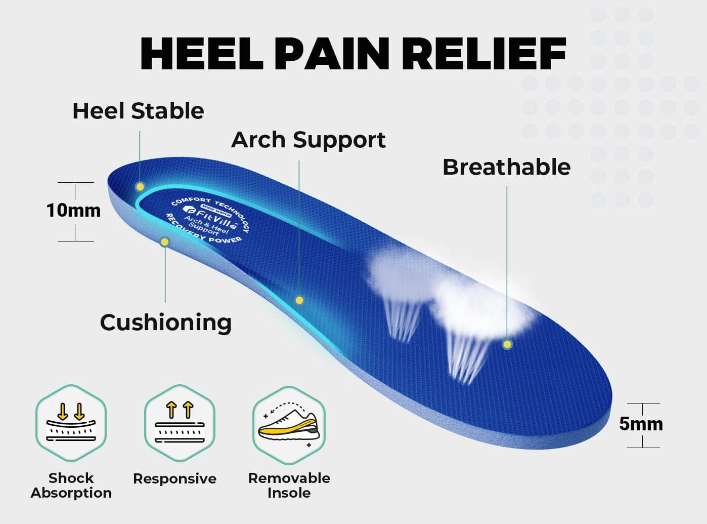 FitVille Women's Rebound Core Walking Shoes V9 Ballet Shoes Flats