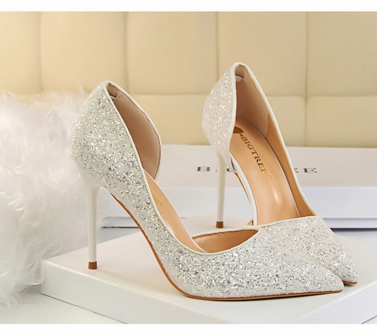 Womens Glisten Pumps Part & Wedding Shoes Shoes To Wear With Dresses Summer