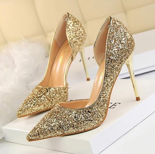Womens Glisten Pumps Part & Wedding Shoes Best Dress Shoes High Arches