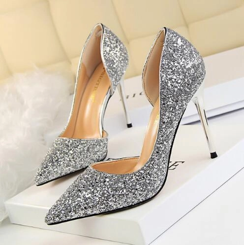 Dress Shoes Bottom Womens Glisten Pumps Part & Wedding Shoes