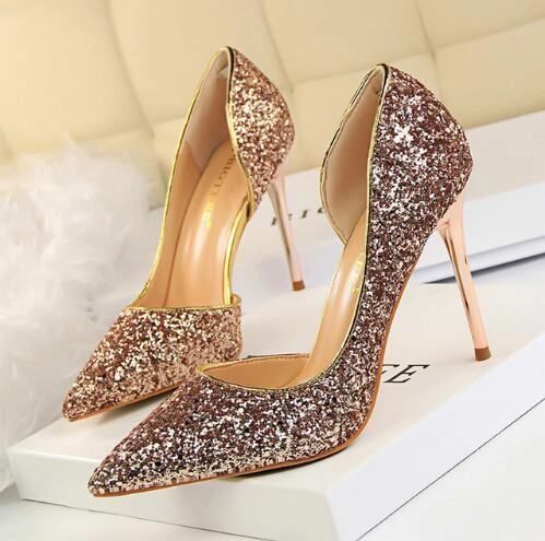 Womens Glisten Pumps Part & Wedding Shoes Different Kinds Of Dress Shoes