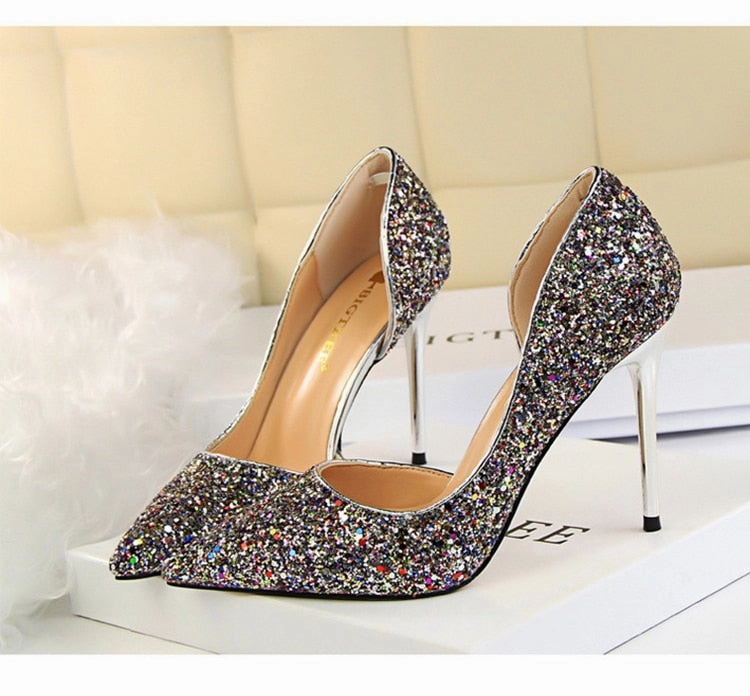 Womens Glisten Pumps Part & Wedding Shoes Dress Shoos