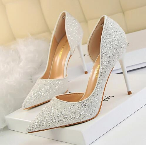 Shoes To Wear With Dress Pants In The Winter Womens Glisten Pumps Part & Wedding Shoes