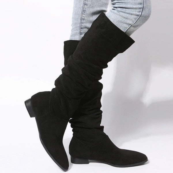 Adidas Shoes Shoes Purpdrank - Black Casual Patchwork Solid Color Pointed Keep Warm Comfortable Shoes