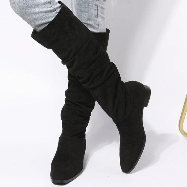 Purpdrank - Black Casual Patchwork Solid Color Pointed Keep Warm Comfortable Shoes Adidas Olympic Lifting Shoes