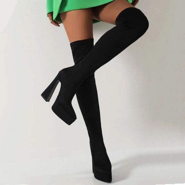 Volleyball Shoes Adidas Purpdrank - Blue Casual Patchwork Solid Color Pointed Shoes (Heel Height 5.51in)