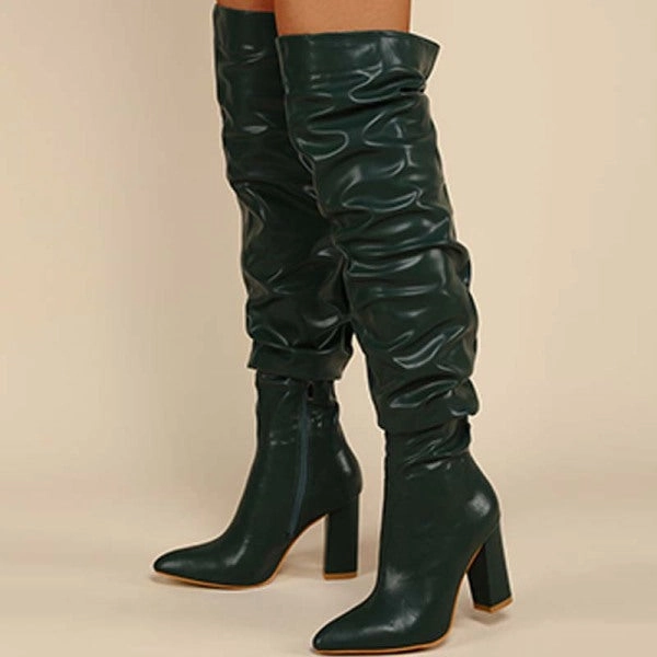 Purpdrank - White Casual Patchwork Solid Color Pointed Out Door Shoes (Heel Height 3.94in) Adidas Cloudfoam Tennis Shoes