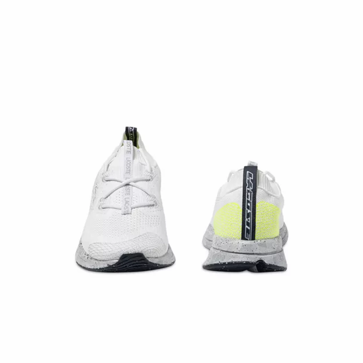 LACOSTE 7-45SMA0017V05 RUN SPIN ECO 12 MN'S (Medium) White/Yellow Textile & Synthetic Running Shoes Firm Ground