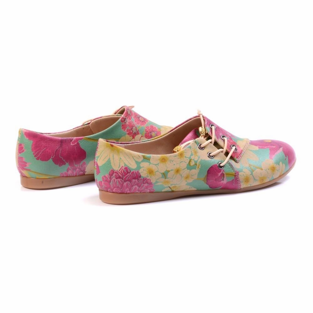 Flowers Ballerinas Shoes YAB203 Ankle Support