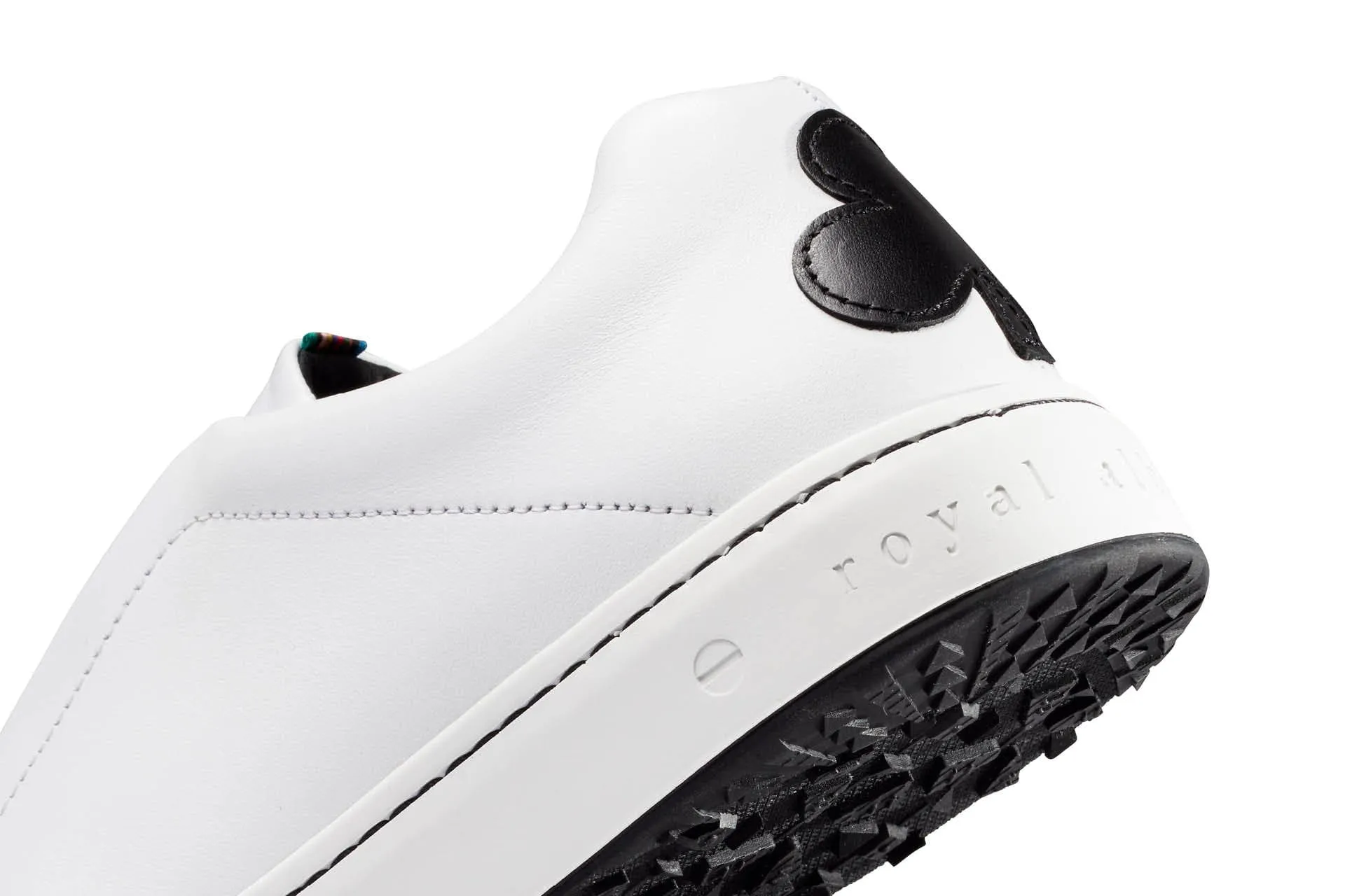 leather upper style hybrid materials Queen of Clubs | White/Black
