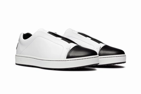 Quick Slip-On Queen of Clubs | White/Black