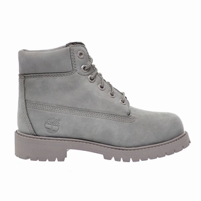 Best Socks For Work Boots Timberland  6 Inch Premium Little Kids Boots Grey Nubuck