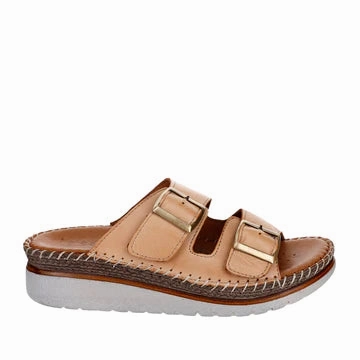 Active Day Ground Hug Le Sansa Freya ~ Scissors ~ Black ~ Tan ~ Leather Slide