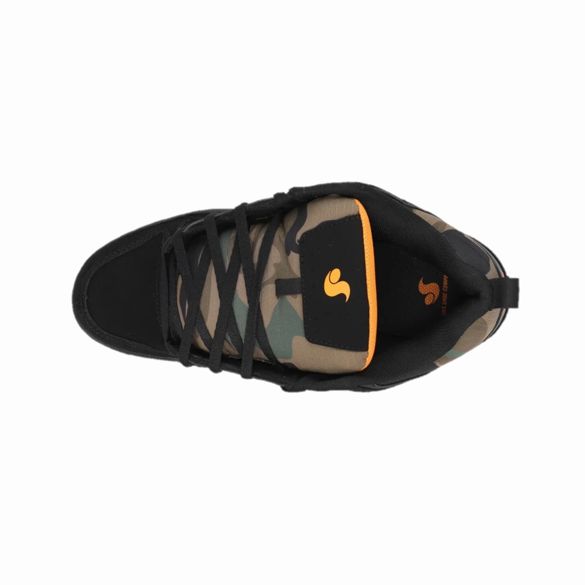 Easy Care Premium Comfort DVS F0000329005 GAMBOL MN'S (Medium) Black/Camo/Orange Leather & Nubuck Skate Shoes