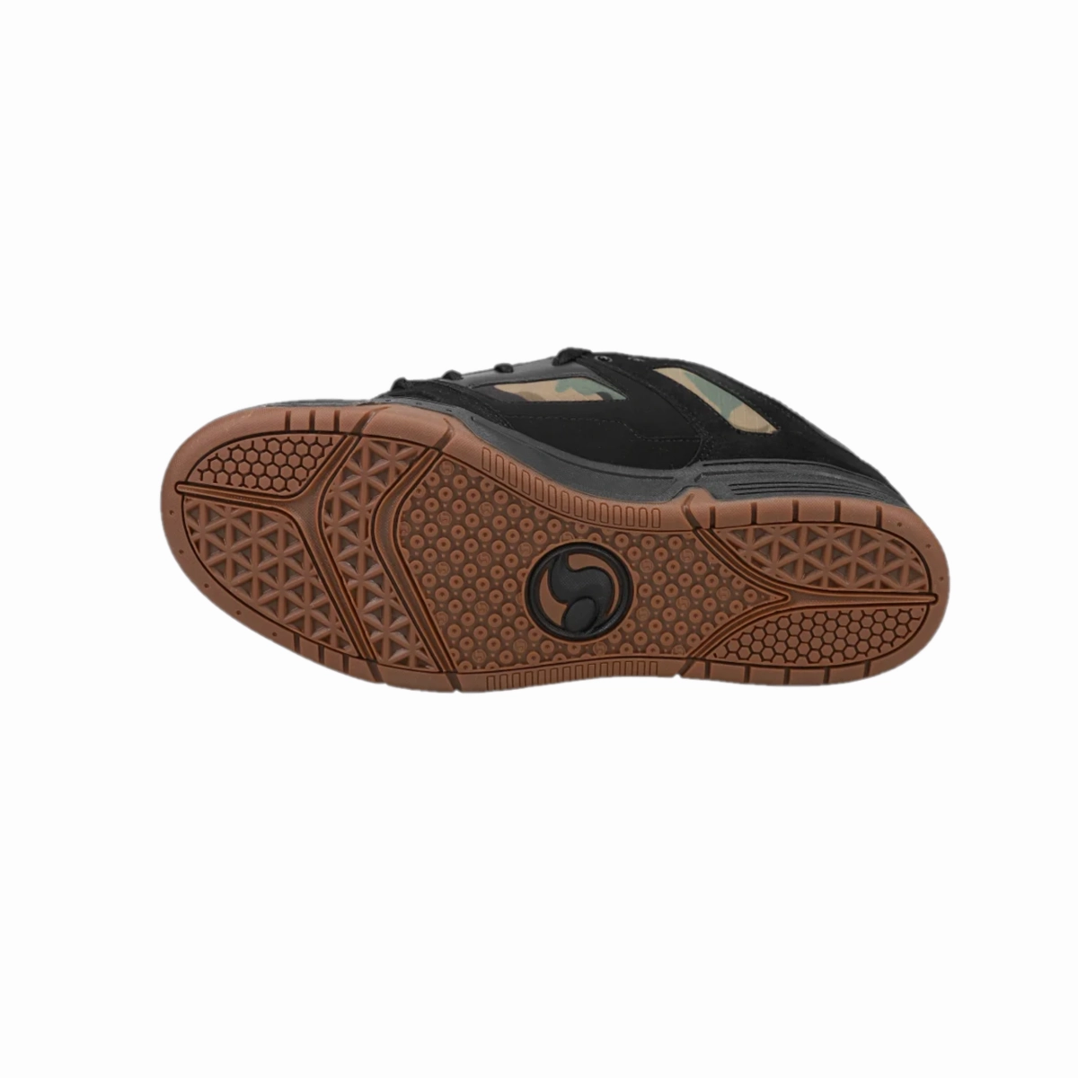 DVS F0000329005 GAMBOL MN'S (Medium) Black/Camo/Orange Leather & Nubuck Skate Shoes Pro Performance