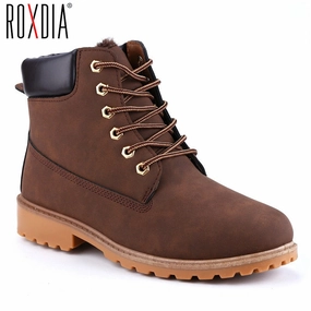 Kanye West Snow Boots ROXDIA autumn winter women ankle boots new fashion woman snow boots for girls ladies work shoes plus size 36-41 RXW762