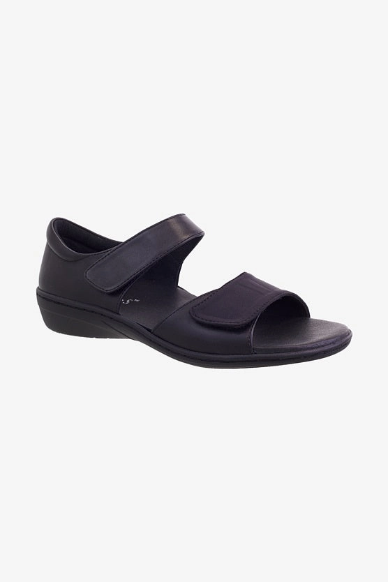 Klouds Viva Black Leather Sandal Tide Path