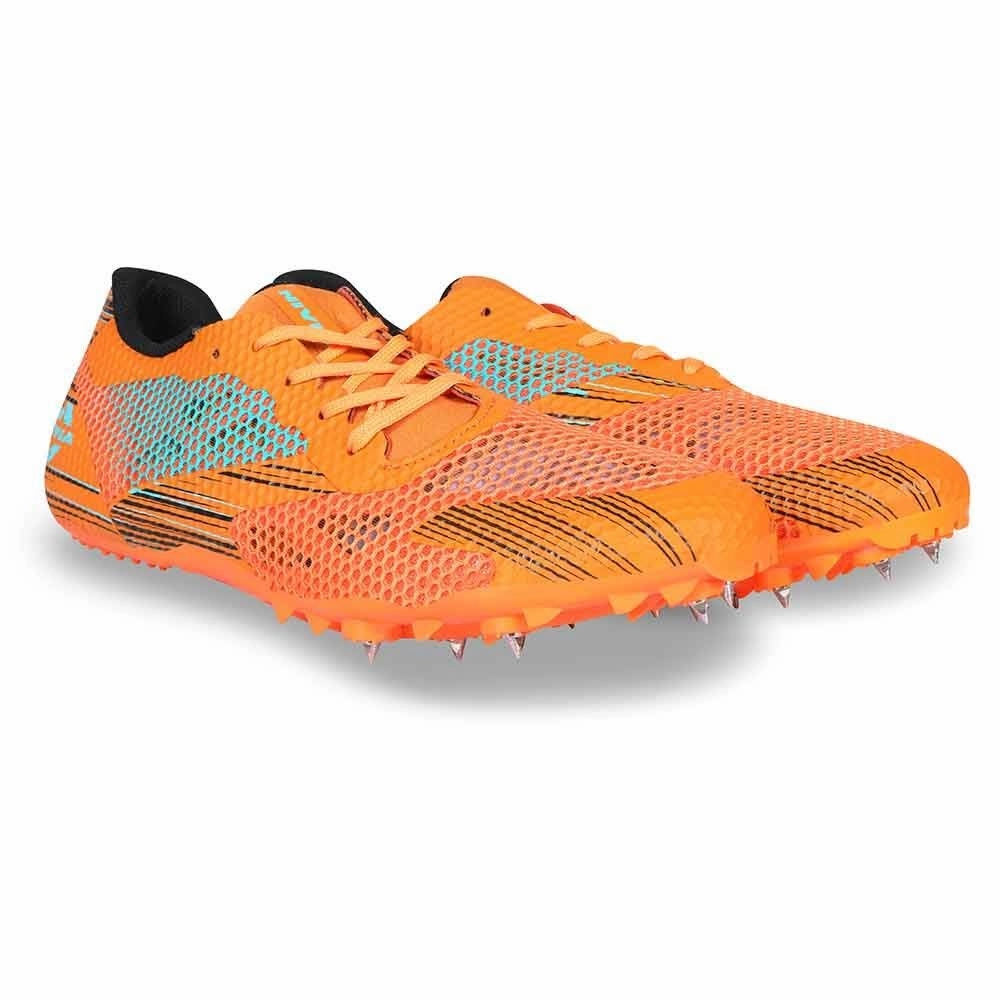 Asics Streetwear Shoes Nivia Track And Field-100 Shoe Orange
