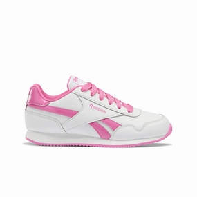 Port Hike REEBOK GW3704 ROYAL CL JOGGER 3.0 JR'S (Medium) White/White/Pink Synthetic Lifestyle Shoes