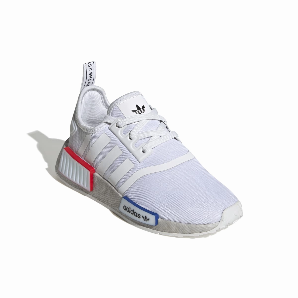 Heart Glow ADIDAS GY4279 NMD_R1 JR'S (Medium) White/White/Grey Mesh Running Shoes