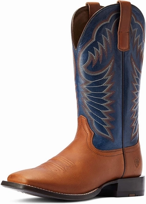 Ariat Men's Circuit Fargo Western Boot, El Caramelo/Oceanside Adidas Race Shoe