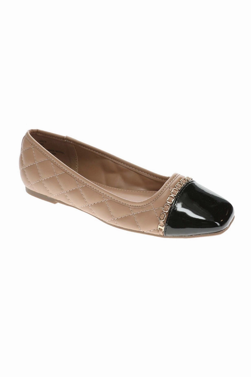 Rachel Roy Queen Quilted Flats for Women in Tan | QUEEN-TAN Dress Shoes With Flat Soles