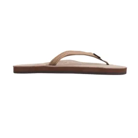 All terrain RAINBOW 301ALTSNW/DKBR SINGLE LAYER WMN'S (Medium) Dark Brown Leather Strap Sandals