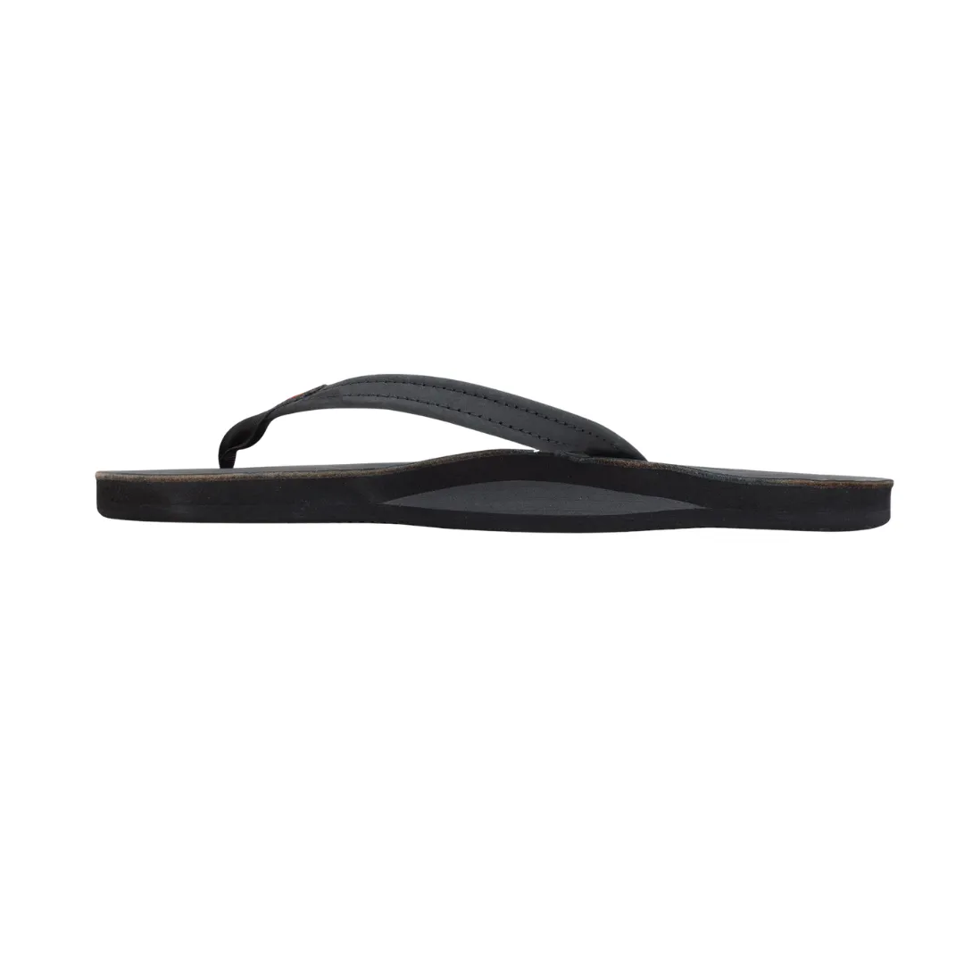 Versatile Footwear Versatile Outdoor Style RAINBOW 301ALTSNW/PBLK SINGLE LAYER WMN'S (Medium) Premier Black Leather Strap Sandals