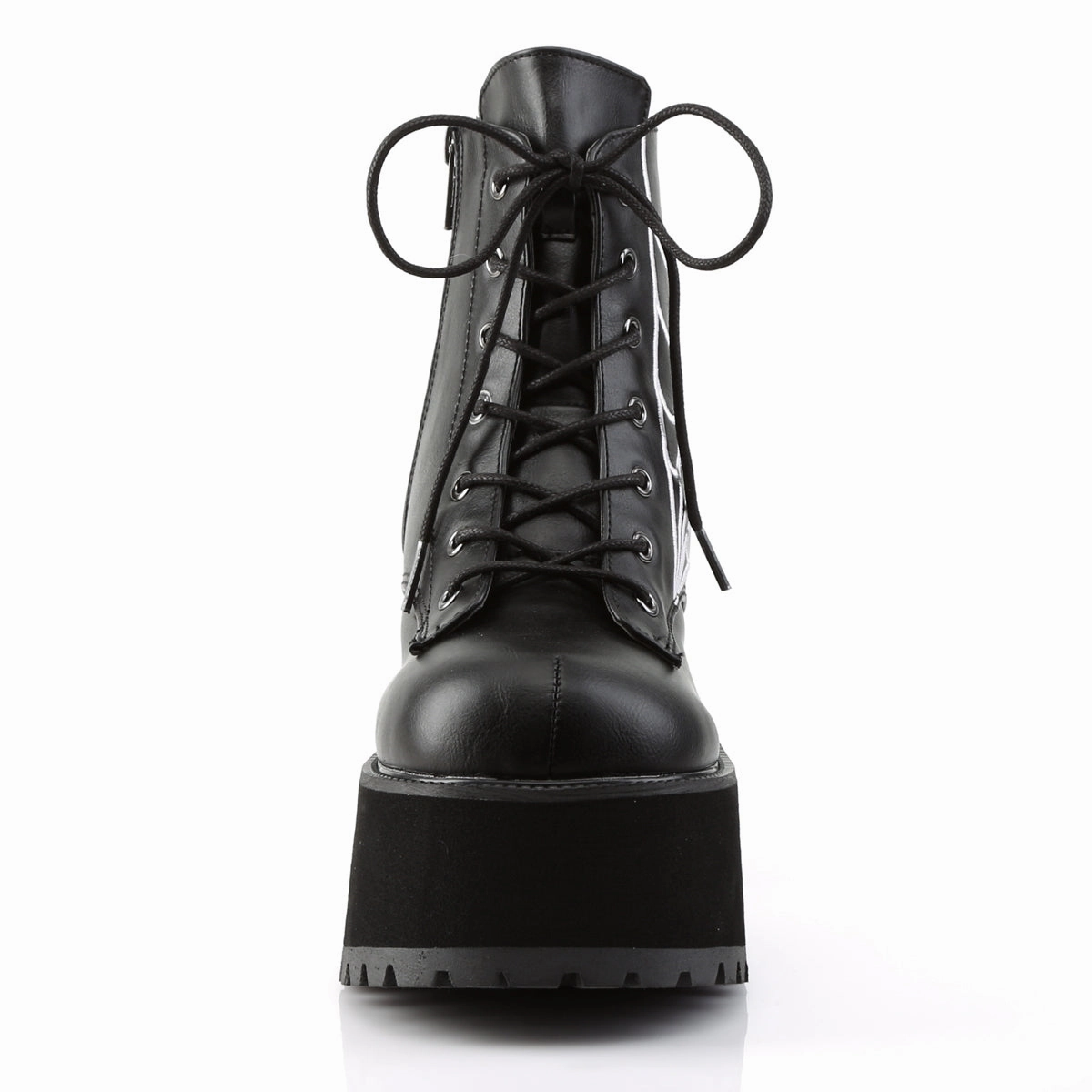 RANGER-105 DemoniaCult Black Vegan Leather Sexy Women's Ankle Boots (Alternative Footwear) Adidas Y3 Shoes