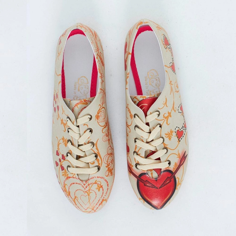 Red Heart Ballerinas Shoes SLV059 Path Free Teen Edge
