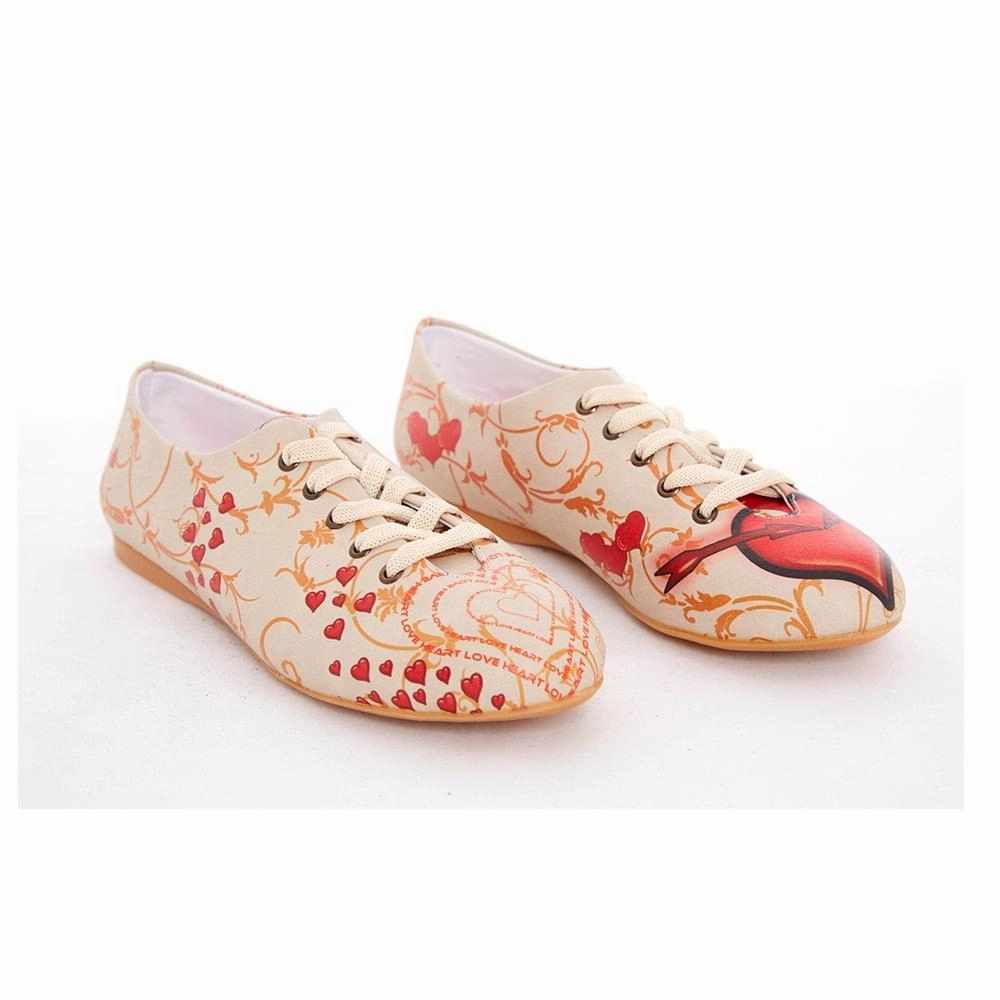 Red Heart Ballerinas Shoes SLV059 Cushioned Insole design