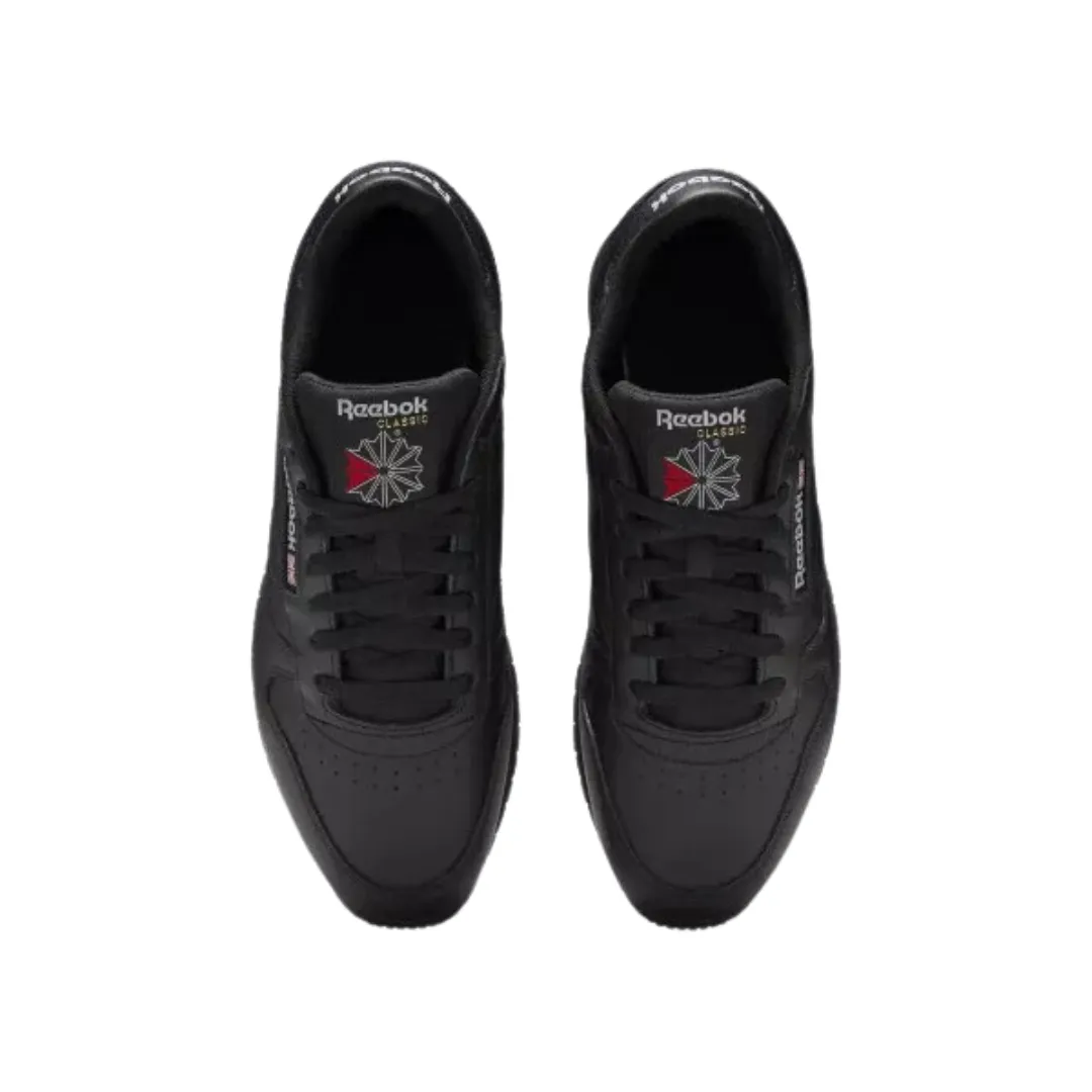 Comfortable Wear King Strong REEBOK 100008494 (GY0955) CLASSIC LEATHER Mn's (Medium) Black Leather Lifestyle