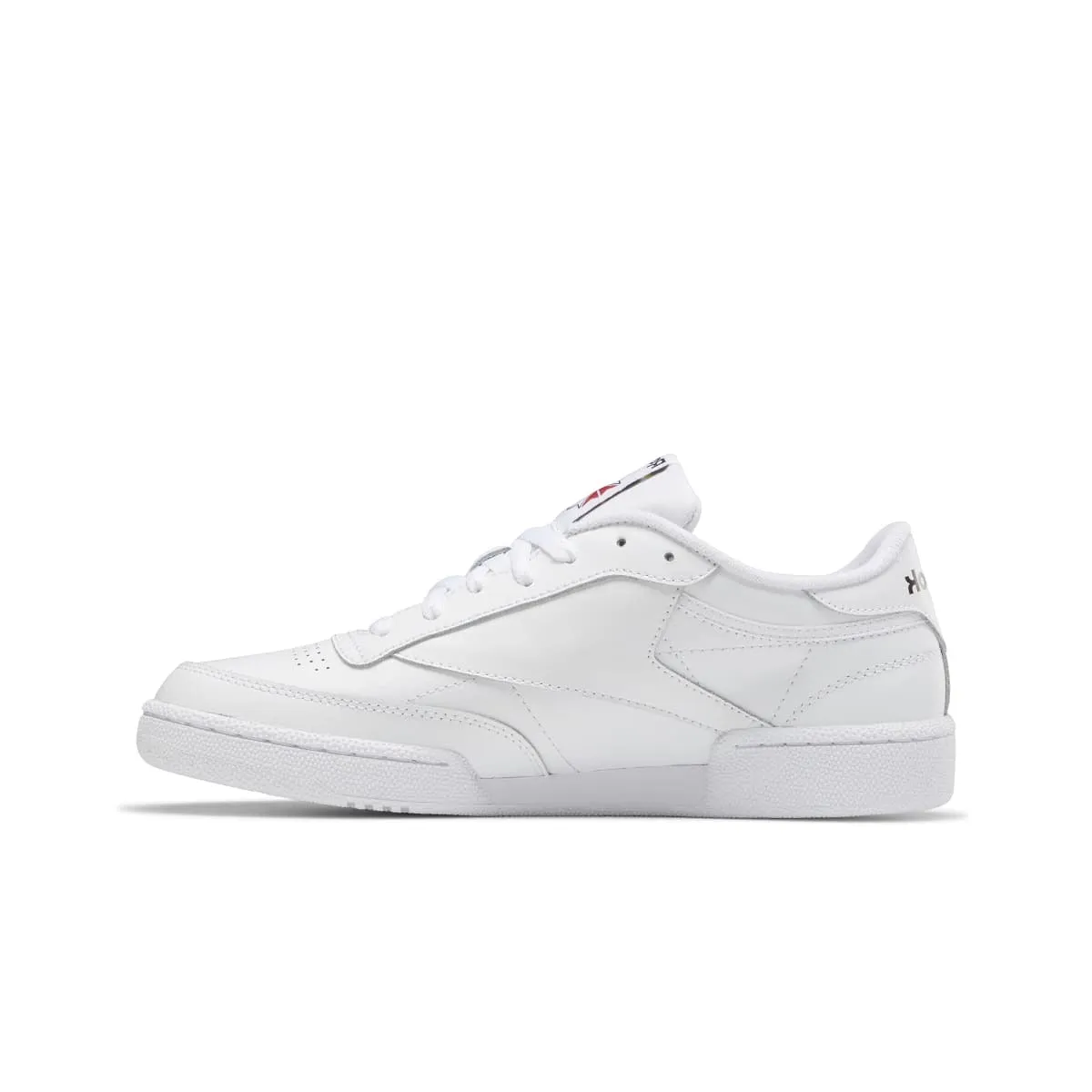 Gym Life Joy Mood REEBOK 100009940 (GZ1605) CLUB C 85 MN'S (Medium) White/White/Black Leather Lifestyle Shoes