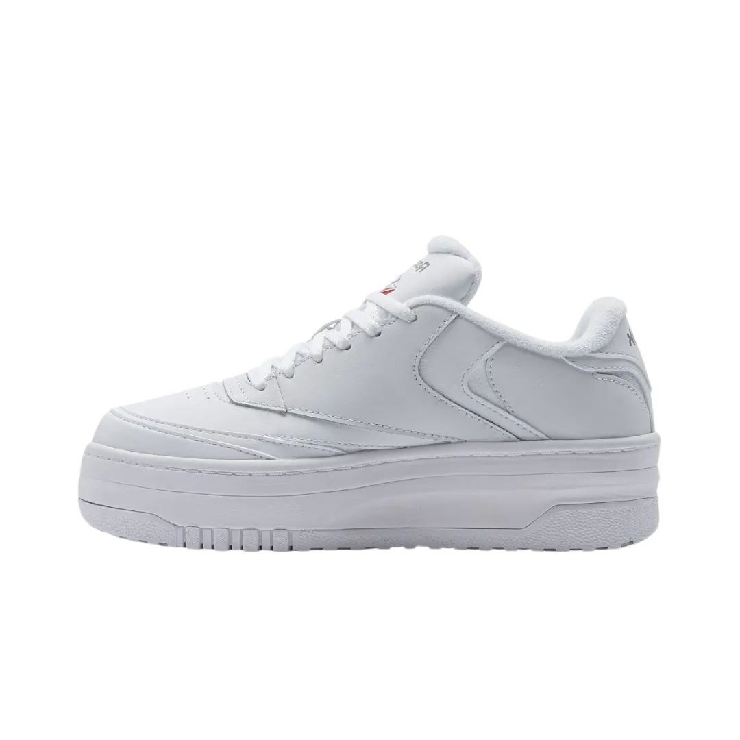 REEBOK 100075205 (IG5826) CLUB C EXTRA JR'S (Medium) White/White/Grey Leather Lifestyle Shoes Fun Step