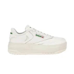 Anti Odor Coffee Walk REEBOK 100208011 CLUB C EXTRA JR'S (Medium)Chalk/Chalk/Green Leather Lifestyle Shoes (Copy)
