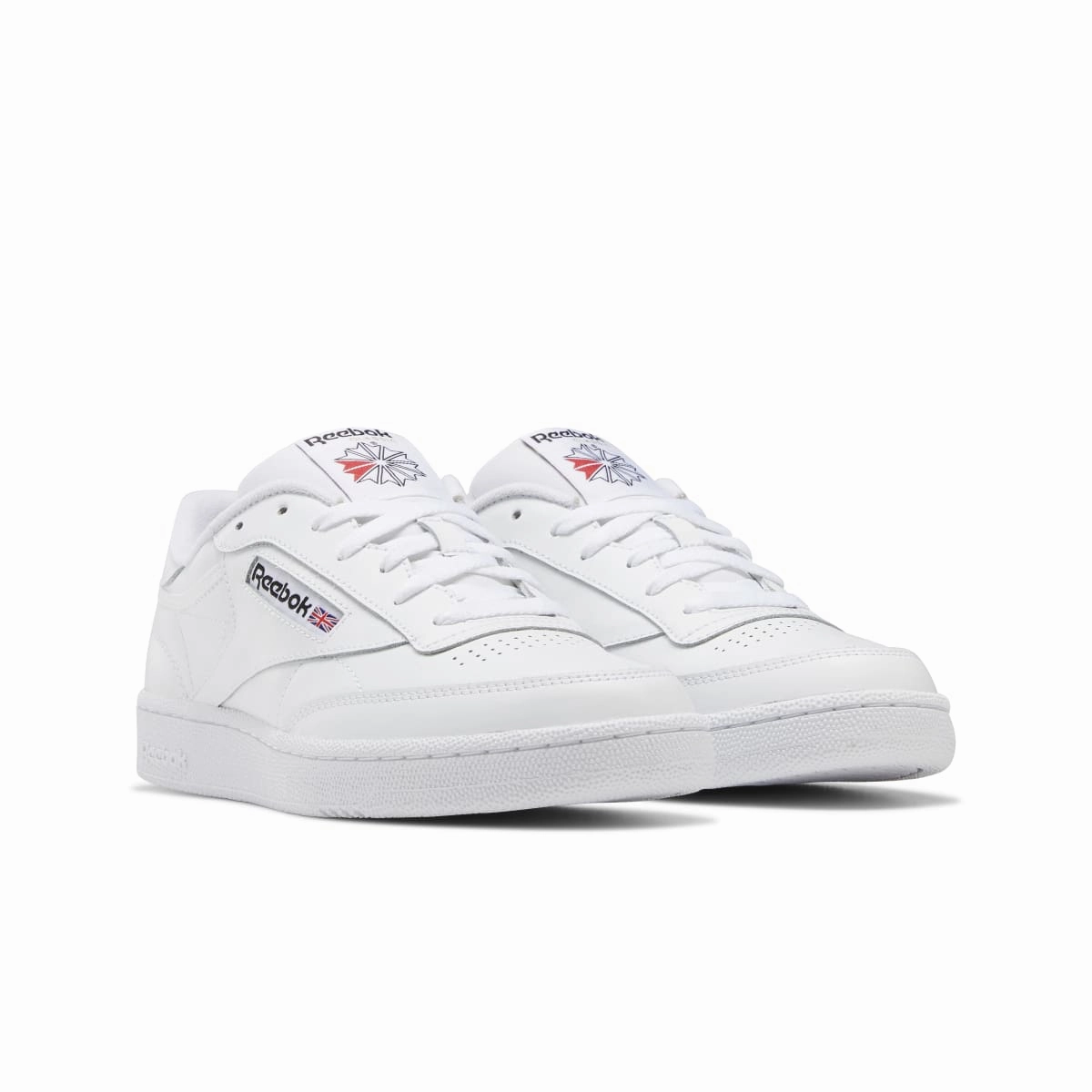 REEBOK 100009940 (GZ1605) CLUB C 85 MN'S (Medium) White/White/Black Leather Lifestyle Shoes Stone Path Canyon Path
