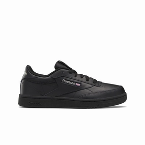 Action Ready Grace Walk REEBOK BS6165 CLUB C JR'S (Medium) Black/Charcoal Leather Lifestyle Shoes