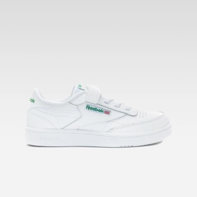 Porsche Design Tennis Shoes Reebok Footwear Kids Club C Shoes - Preschool WHITE/GLEN GREEN