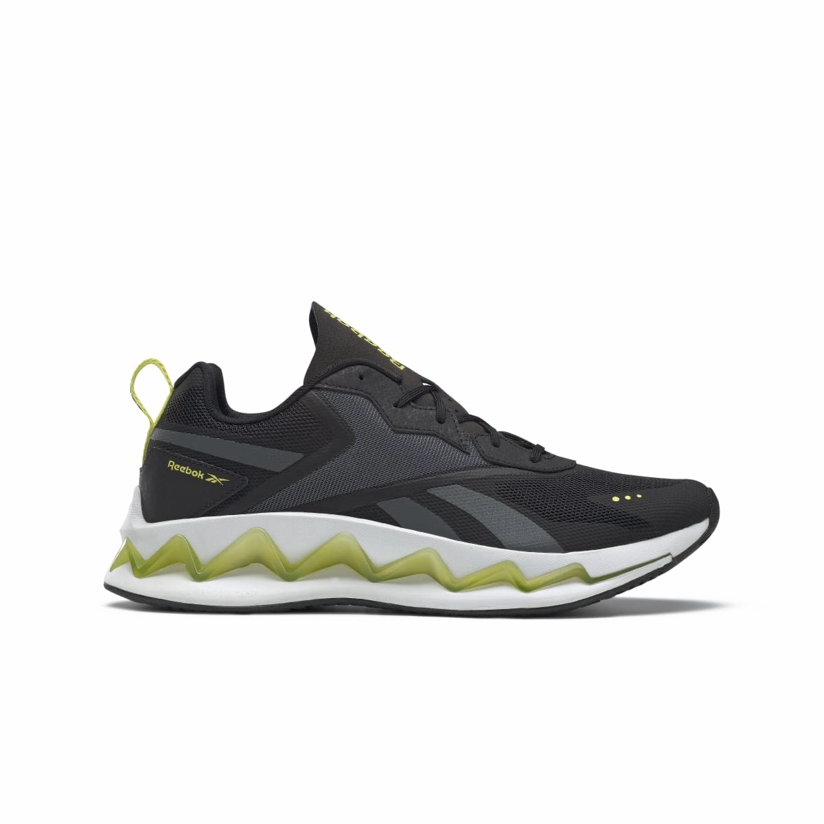 REEBOK FU8184 ZIGELUSION ENERGY MN'S (Medium) Black/Chartreuse/Grey Mesh Running Shoes Luxe cushioning All-Purpose Style