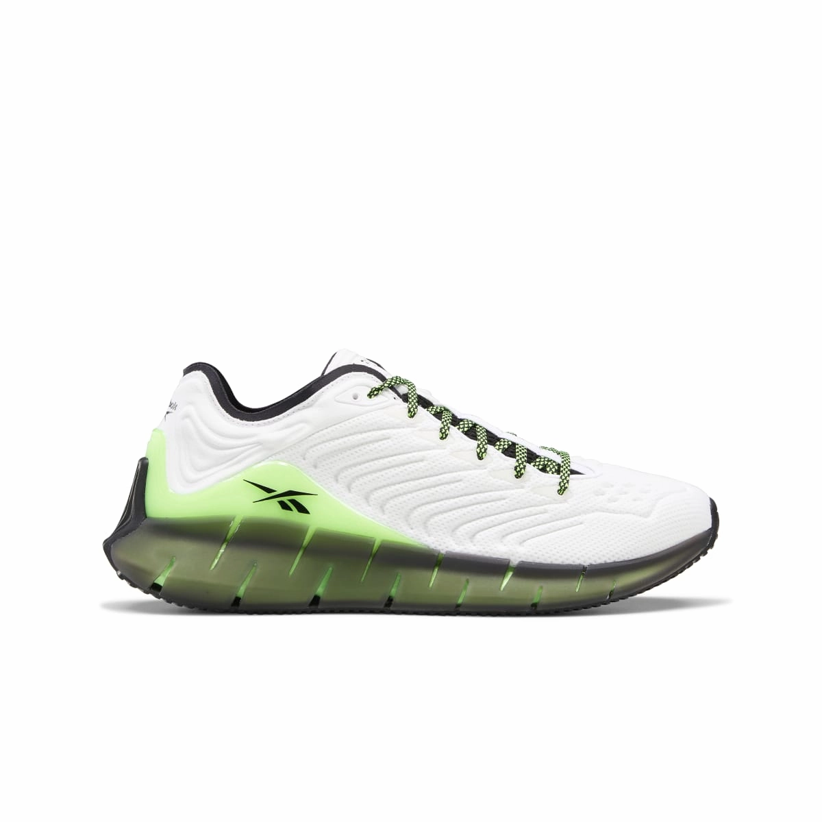 REEBOK FZ3101 ZIG KINETICA MN'S (Medium) White/Green/Black Mesh Running Shoes Winter Chill Zen Step
