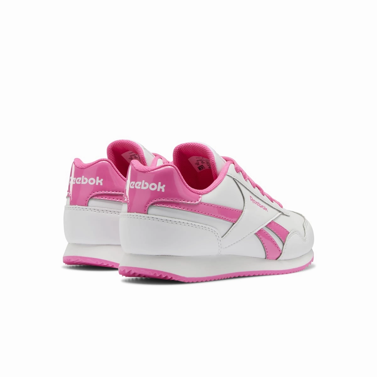 REEBOK GW3704 ROYAL CL JOGGER 3.0 JR'S (Medium) White/White/Pink Synthetic Lifestyle Shoes gardening boots cross - training