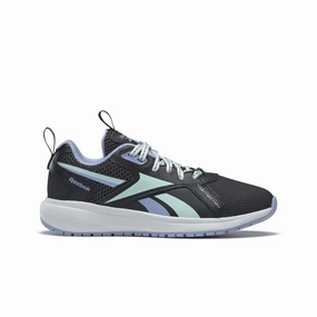 REEBOK GW9693 DURABLE XT KID'S (Medium) Black/Mist/Lilac Leather & Rubber Running Shoes Boho Free
