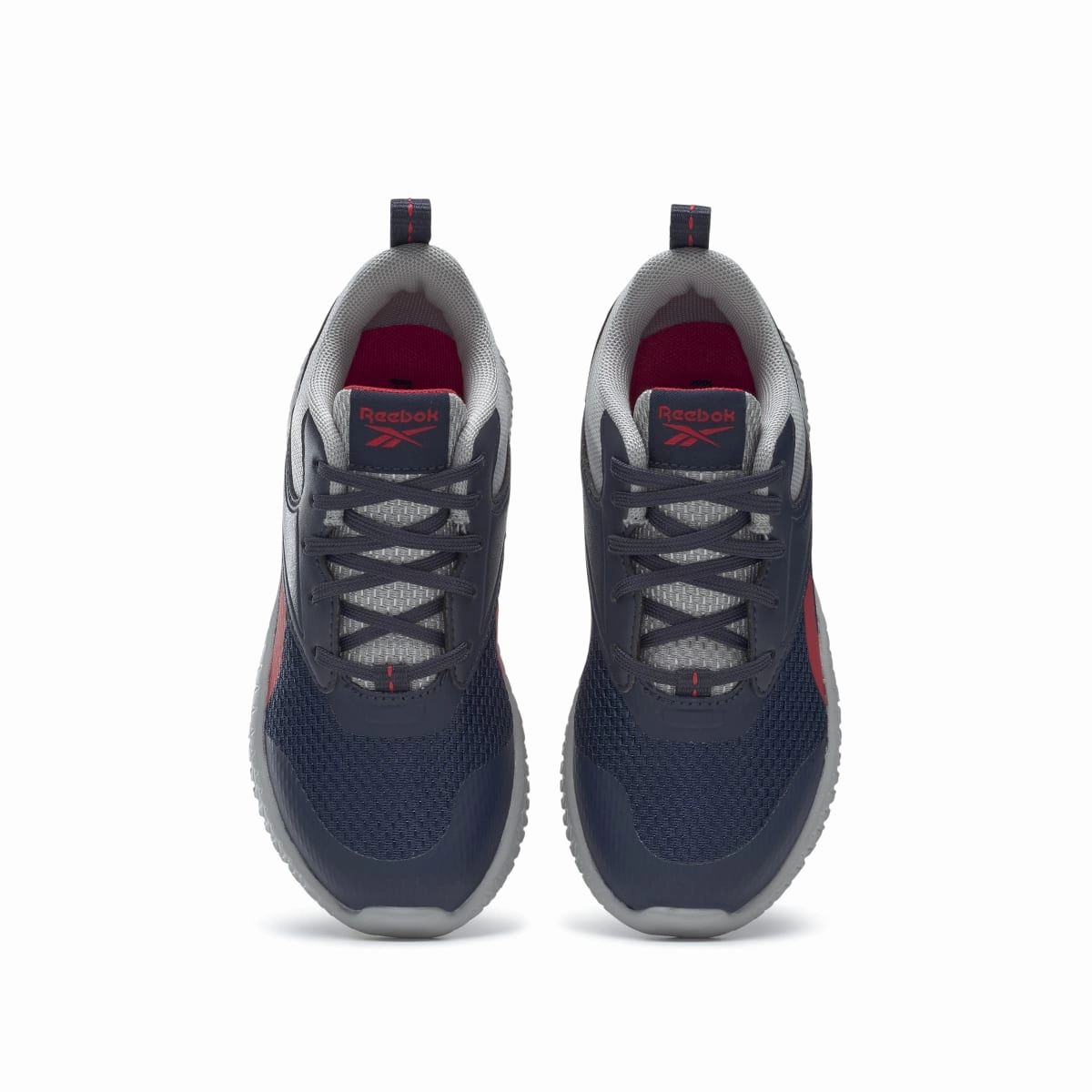 Long Day Cool Touch REEBOK GX4002 FLEXAGON ENERGY 3.0 JR'S (Medium) Navy/Grey/Red Textile Running Shoes