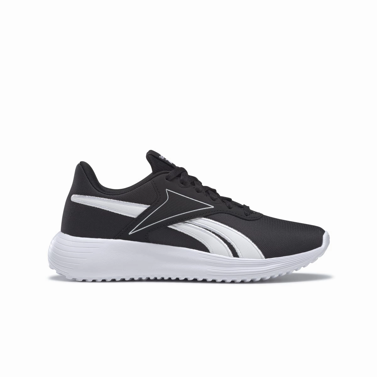REEBOK GY0156 LITE 3.0 WMN'S (Medium) Black/White/Black Textile Running Shoes Stripe Mood