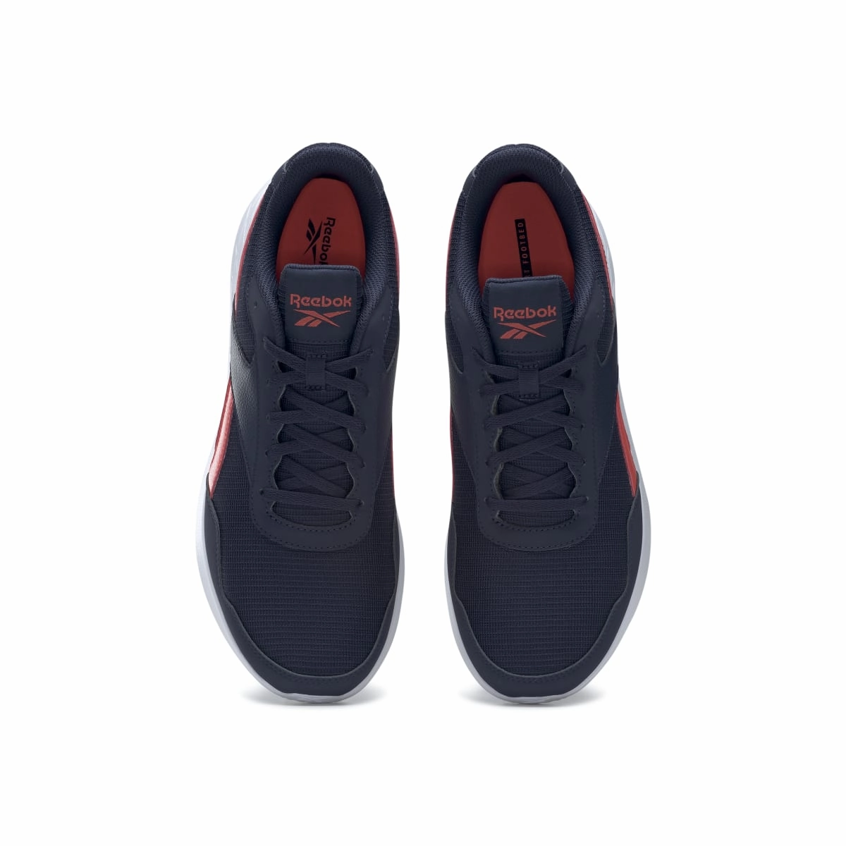 REEBOK GY1442 ENERGEN LITE MN'S (Medium) Navy/Orange/White Mesh Running Shoes Full Cushion